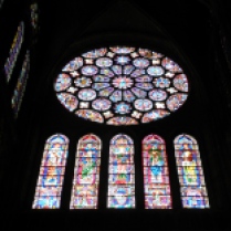 CHARTRES: rozeta południowa transeptu / rose of the south transept
