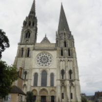 CHARTRES: Fasada zachodnia katedry / Western facade of the cathedral