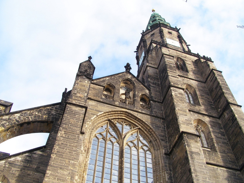 Fascade of cathedral in Swidnica