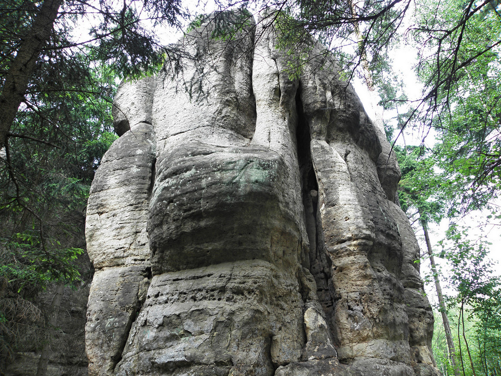 Skalne Grzyby - skały pod Rogaczem